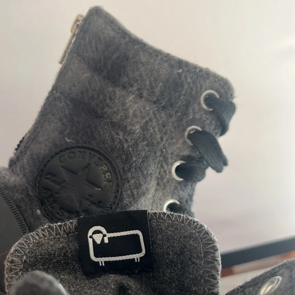 Converse All Star Chuck Taylor Woolrich Hi Top plaid sneakers women’s size 7.5 - Picture 7 of 8